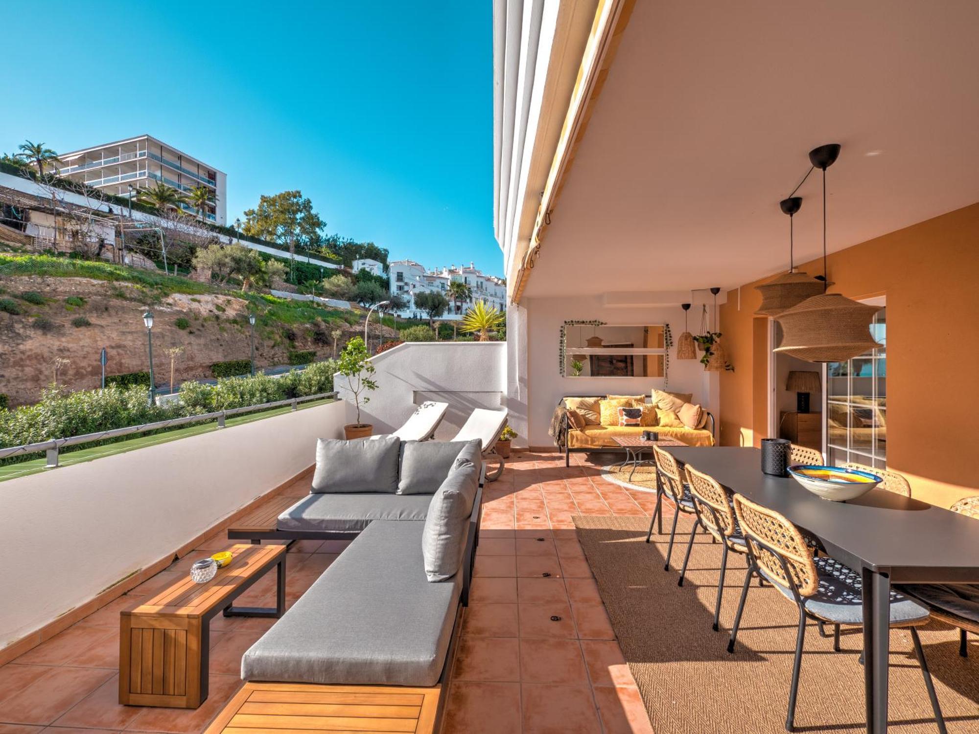 Beachfront With Sea View At Burriana Beach, Nerja