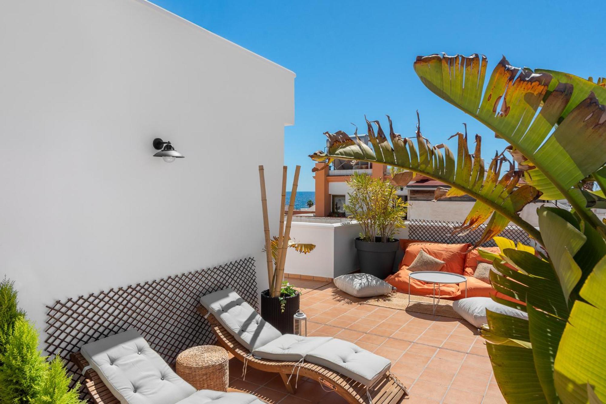 Apartamento Casco Antiguo Terraza Y Vistas Al Mar Playa A Pie 1b *