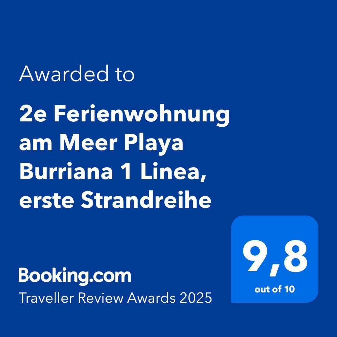 2e Am Playa Burriana 1 Linea, Erste Strandreihe Apartamento